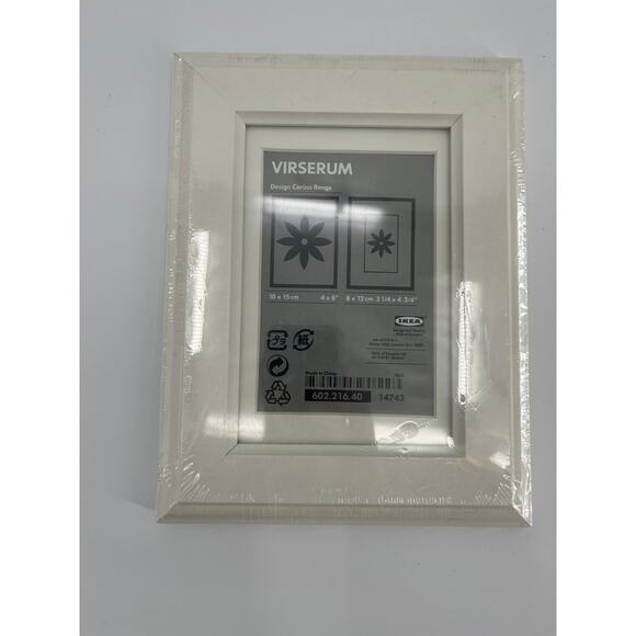 Ikea Virserum Picture Frame White 4"x6" 602.216.40 - Picture 1 of 3